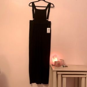 Bebop Wide Leg Overalls w/ Zipper